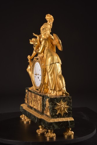 XIXe siècle - Pendule Empire "Hector", attribuée à Claude Galle, mouvement signé Rocquet à Paris