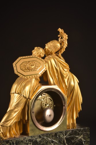 Empire - Pendule Empire "Hector", attribuée à Claude Galle, mouvement signé Rocquet à Paris