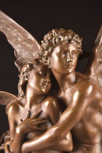 Sculpture  - The Abduction of Psyche - Henri Godet (1863–1937) , The Abduction of Psyche, after Bouguereau 