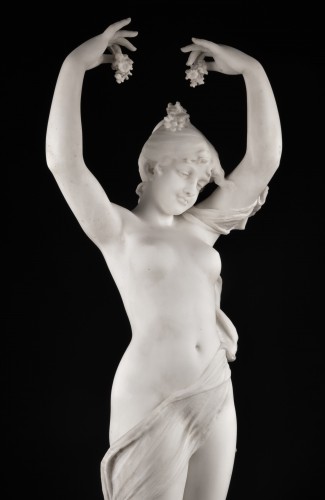 Sculpture  - Cesare Lapini (1848 – after 1893) – Flora