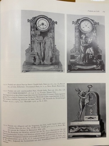 L&#039;Oubli du Temps,  Cercle tournant clock by Claude Galle - Empire
