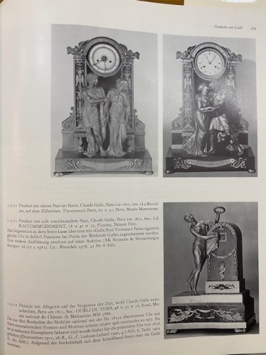 L'Oubli du Temps - Horloge à cercle tournant , par Claude Galle - Empire