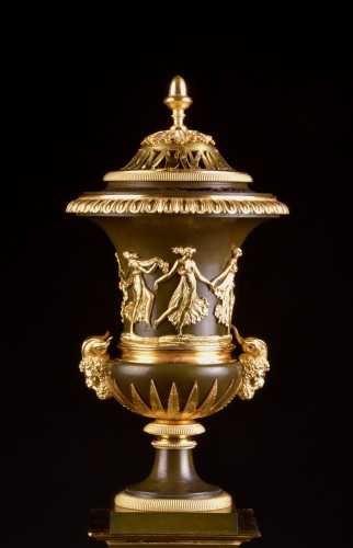 Empire - Large French Ormolu and Marble Urn Mantel Clock by Thomire, circa 1800