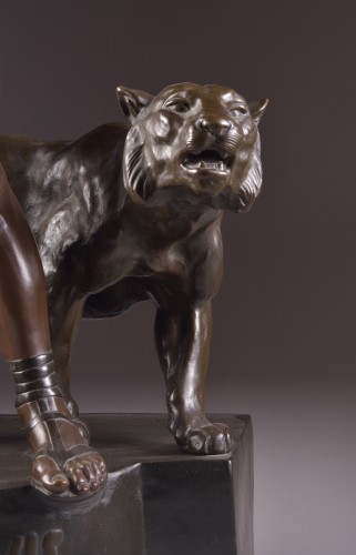 Sculpture Sculpture en Bronze - Jean Lavergne (1863-1928) - "Animus et VIs" monumentale sculpture en bronze