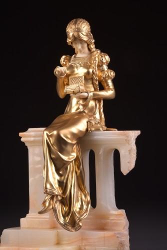 Art nouveau - Pandora sculpture - Dominique ALONZO ( act. 1910-1930)