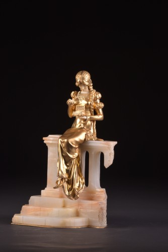 Antiquités - Pandora sculpture - Dominique ALONZO ( act. 1910-1930)