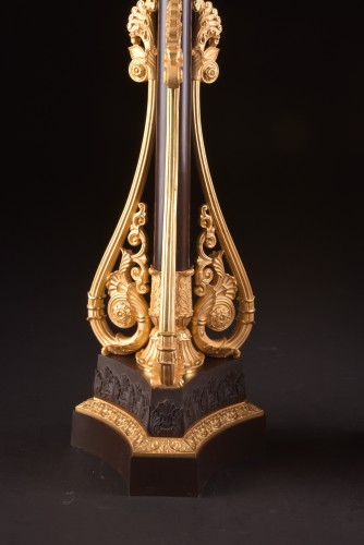 A pair of large late Empire candelabra - Lighting Style Empire