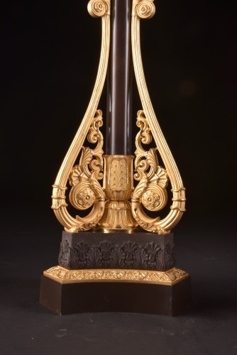 19th century - A pair of large late Empire candelabra