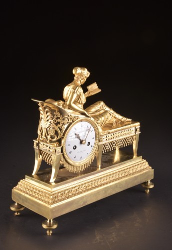 Madame Récamier, signé Champion à Paris - Horlogerie Style Empire