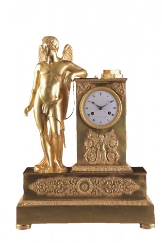 Allegory of poetry - French Empire clock