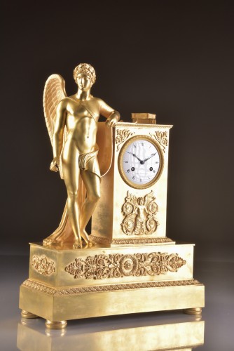 Antiquités - Allegory of poetry - French Empire clock