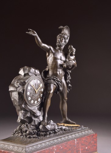 Horology  - Spectacular clock &quot;Protecting the child&quot; - Claude Hémon (1770 - 1820)