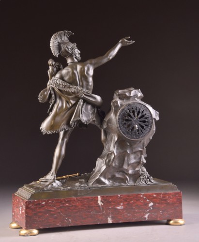 Spectacular clock &quot;Protecting the child&quot; - Claude Hémon (1770 - 1820) - 