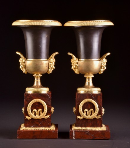 Pair of French Empire Medici vases - Empire