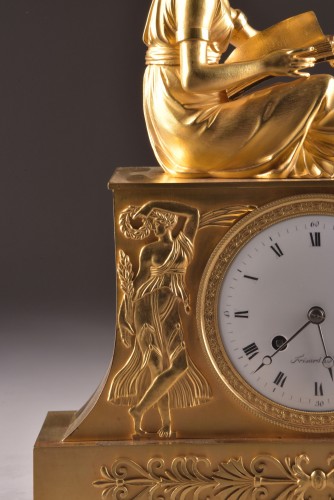 A France Empire &quot;la Lectura&quot; pendule  - Horology Style Empire