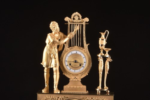 A France Empire pendule, &quot;Apollo play Lier&quot; - Horology Style Empire