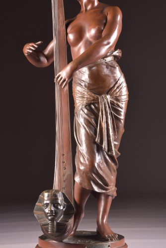 Tahoser, Egyptian harpist - Georges Charles Coudray (1862-1944) - Art nouveau