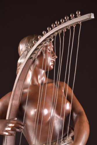 Art nouveau - Tahoser, harpiste égyptienne - Georges Charles Coudray (1862-1944)