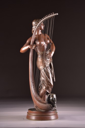 Antiquités - Tahoser, Egyptian harpist - Georges Charles Coudray (1862-1944)