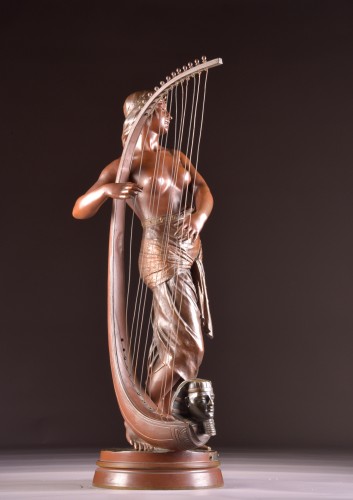 Antiquités - Tahoser, Egyptian harpist - Georges Charles Coudray (1862-1944)