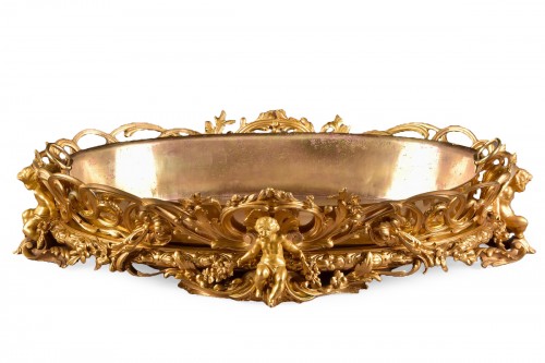 Large gilt bronze Jardinière - Henri Picard (1840-1890)