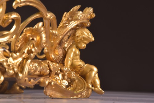 Napoléon III - Large gilt bronze Jardinière - Henri Picard (1840-1890)