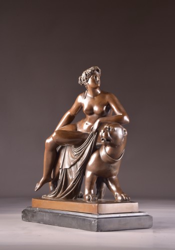 Ariadne on the Panther, - Hermann Gladenbeck (1827-1918) - Sculpture Style Louis-Philippe