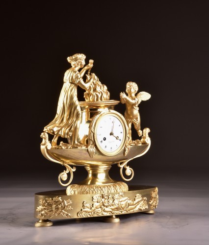 19th century - French Empire Clock, &quot;boat Of Venus And cupid&quot;, circa 1810