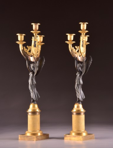 Antiquités - Pair of Empire Candelabra circa 1810