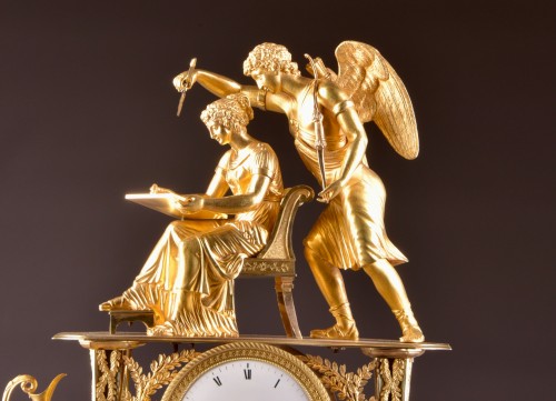 An Empire ormolu mantel clock, &quot;INSPIRED&quot;  - Horology Style Empire