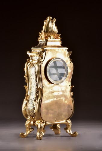 French Ormolu and cloisonné enamel clock  - Louis-Philippe