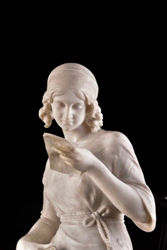 Art nouveau - Large female sculpture, Giuseppe Gambogi (Italy, 1862-1938)