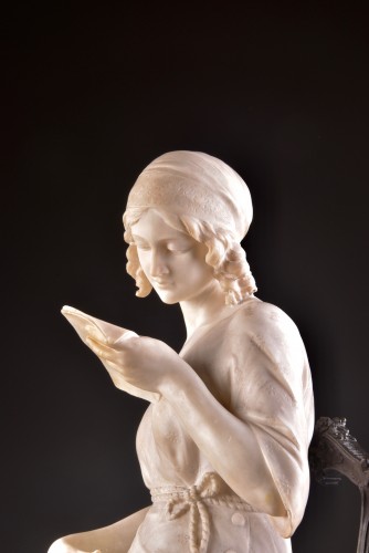 Antiquités - Large female sculpture, Giuseppe Gambogi (Italy, 1862-1938)