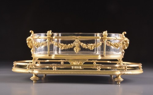 Napoléon III - Crystal and Gilt Bronze Jardinière, France, 19th Century