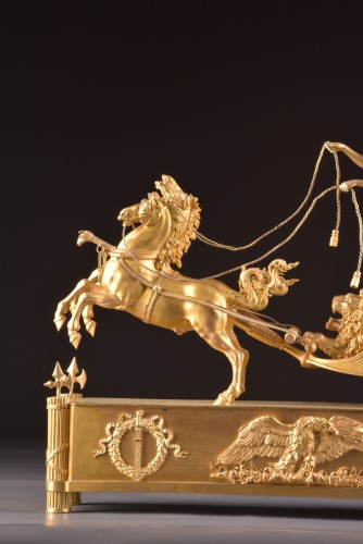 Horlogerie Pendule - Pendule Empire au char, Paris circa 1805-1810