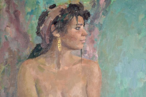 Antiquités - Large impressionist nude - Leny Noyen Pander, 1987