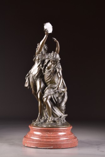 Antiquités - A pair of large sculpture, after Clodion (1738-1814) 