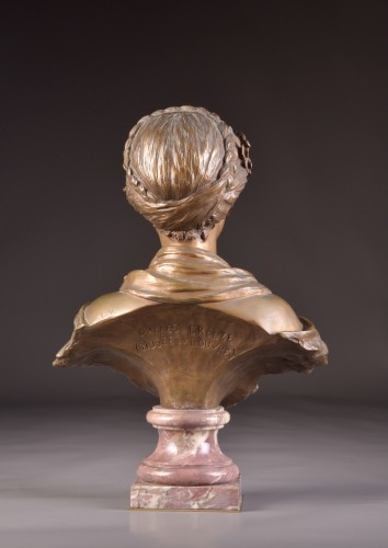 Napoléon III - Bronze bust - after &quot;The Broken Pitcher&quot; by Jean-Baptiste Greuze