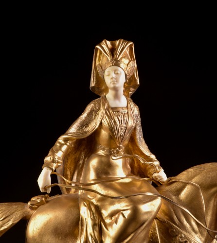 Lady on horseback - Joseph Victor CHEMIN (1825-1901) - Sculpture Style Napoléon III