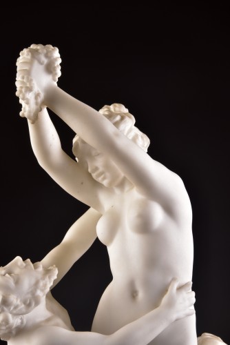 XXe siècle - Satyre et Bacchante - G. PUGI (1850-1915)