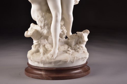 Satyre et Bacchante - G. PUGI (1850-1915) - Art nouveau