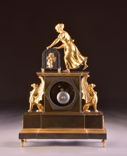 Empire - Grande pendule de cheminée Empire - LEROY à PARIS ( 1805)