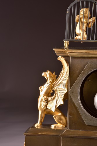 Antiquités - LEROY A PARIS ( 1805) - A large French Empire mantel clock 