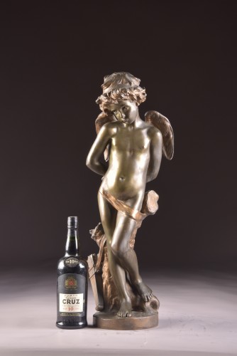 Cupidon - Denise Delavigne (fin XIXe siècle) - Sculpture Style Napoléon III
