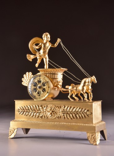 Empire - Un beau 'char' en bronze doré Empire français