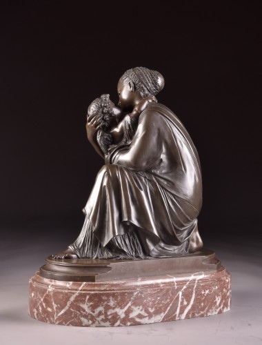 Mère et enfant - bronze signé Moreau - Art nouveau