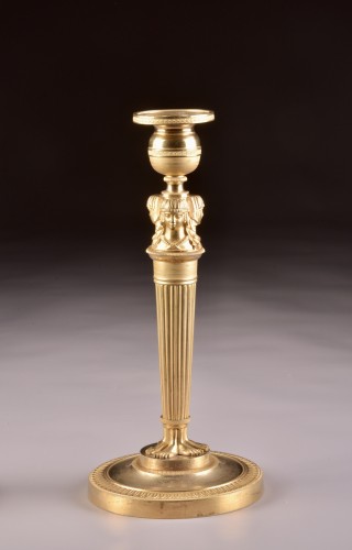 Lighting  - Pair of French Empire candelsticks