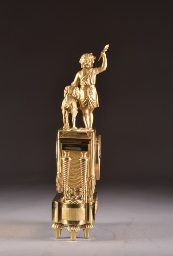 French Empire ormolu bronze mantel clock - Empire