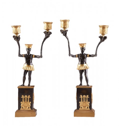 Pair of  late19th century French candelsticks