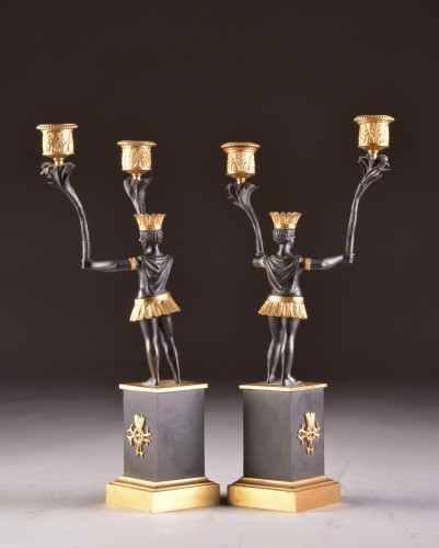 Pair of  late19th century French candelsticks - Napoléon III